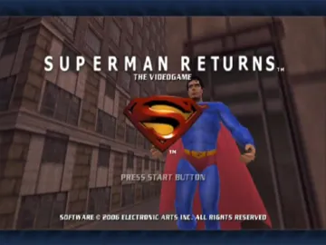 Superman Returns screen shot title